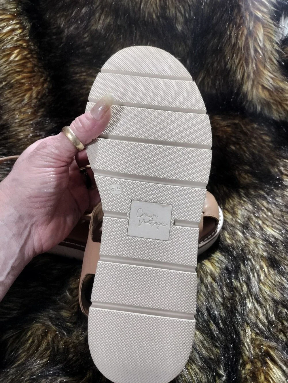 Crown Woven Slingback Sandal in Blush Pink